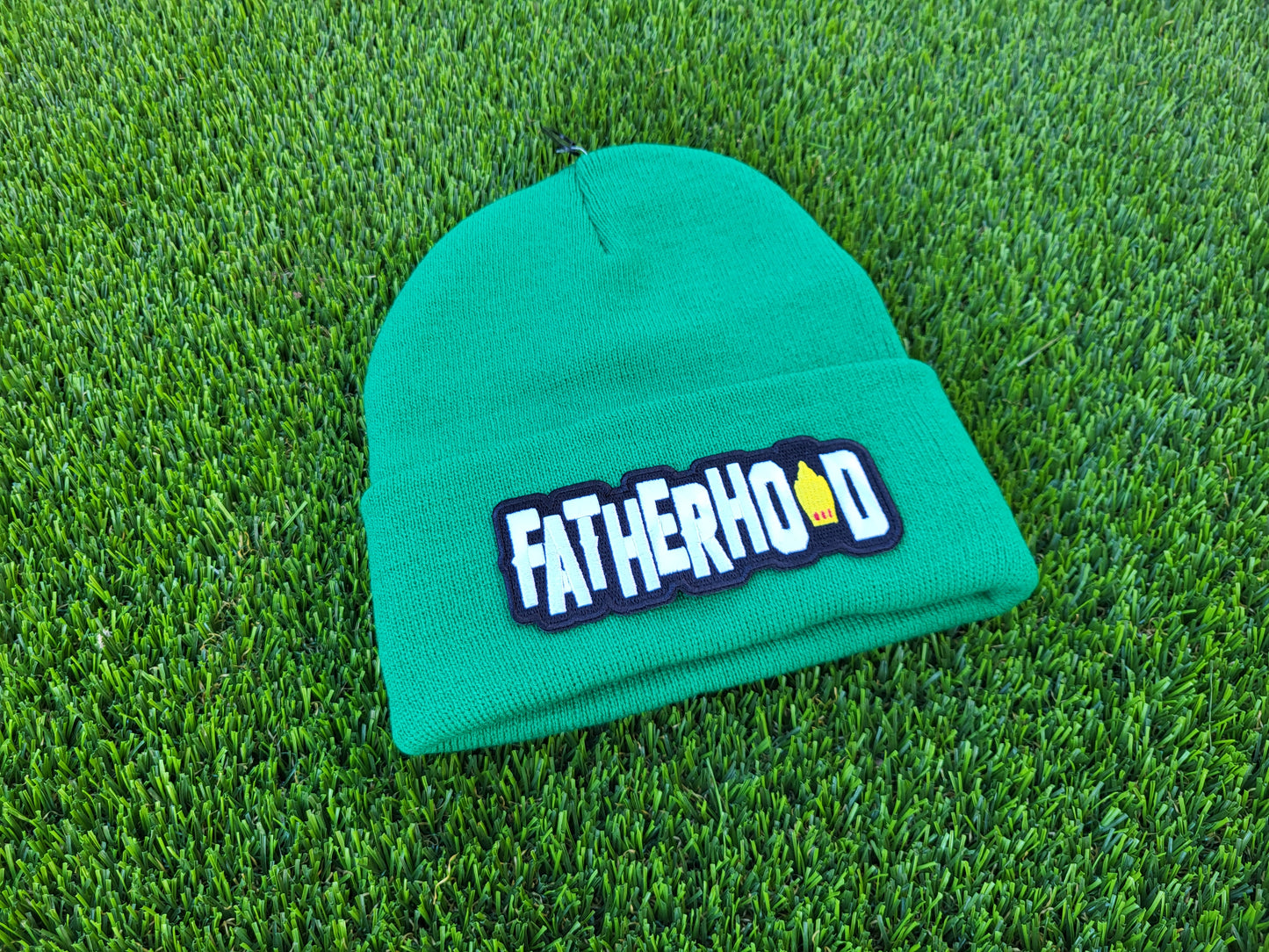 GREEN FATHERHOOD HAT BEANIE!!
