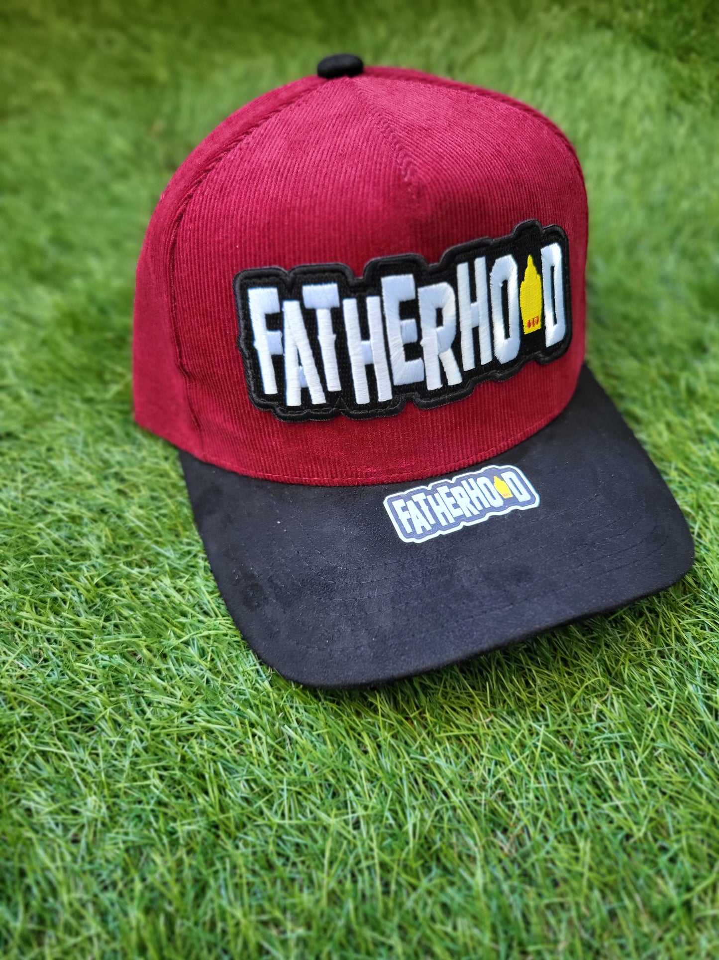 BURGUNDY CORDUROY FATHERHOOD HAT