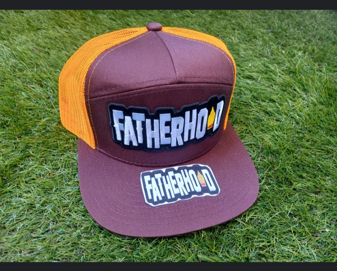 BROWN WITH YELLOW FATHERHOOD HATS