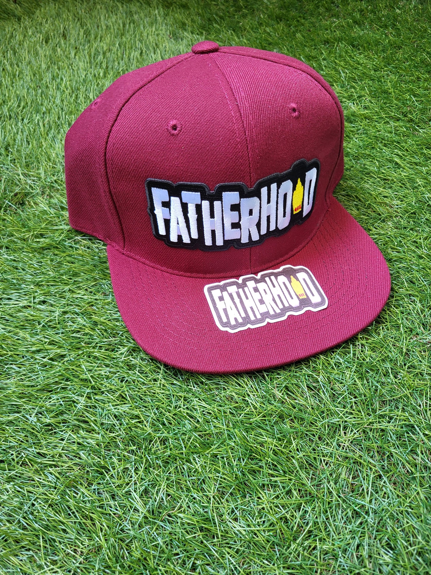 BURGUNDY FATHERHOOD HAT
